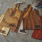 Small Cheese Board with Knife + MA Logo